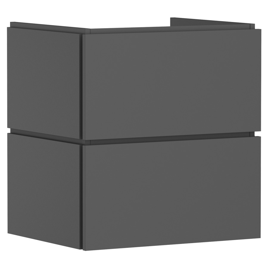 Élément inférieur  Xilesa E
58 x 62 x 47 cm
élément de tiroir, 2&nbsp;tiroirs
avec PushOpen et SoftClose
avec matériel de fixation
sans siphon gain de place 105022
pour lavabo Xelu/Xevolos/Xanuia