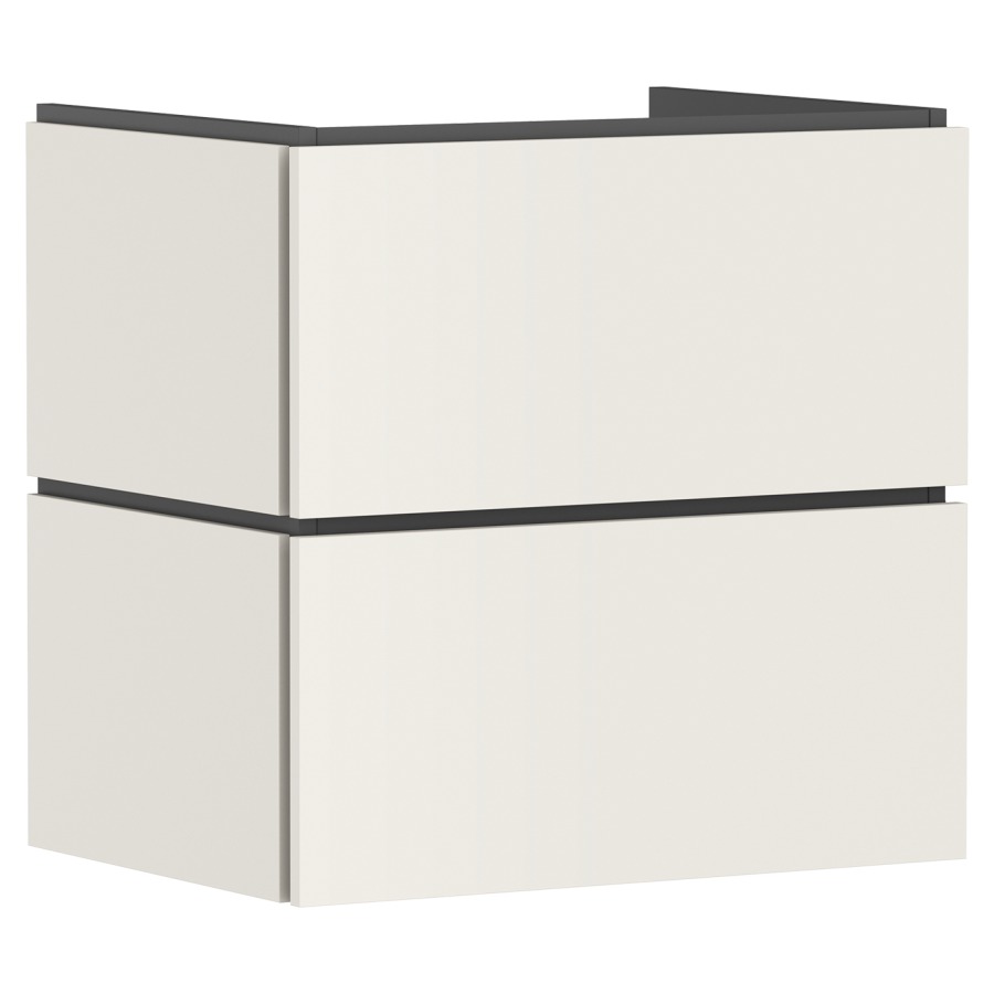 Élément inférieur  Xilesa E
63 x 62 x 47 cm
élément de tiroir, 2&nbsp;tiroirs
avec SoftClose
avec matériel de fixation
sans siphon gain de place 105022
pour lavabo Xelu/Xevolos/Xanuia