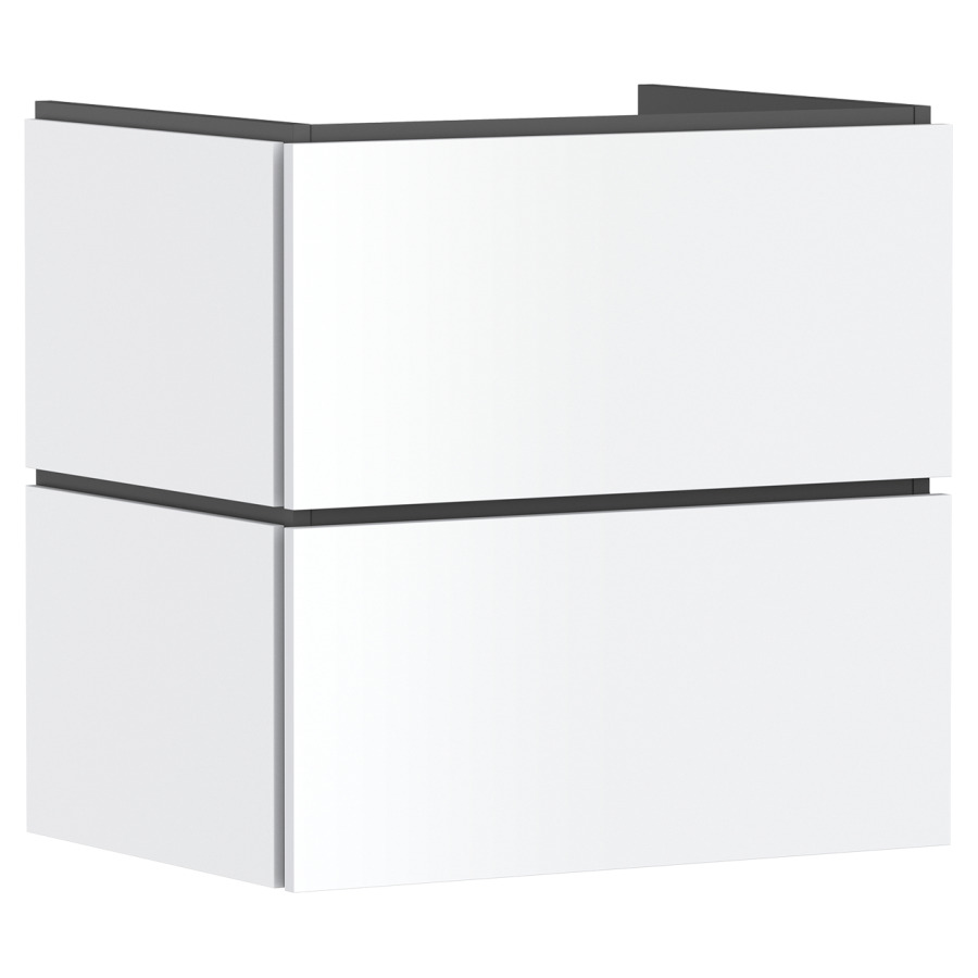 Élément inférieur  Xilesa E
63 x 62 x 47 cm
élément de tiroir, 2&nbsp;tiroirs
avec PushOpen et SoftClose
avec matériel de fixation
sans siphon gain de place 105022
pour lavabo Xelu/Xevolos/Xanuia