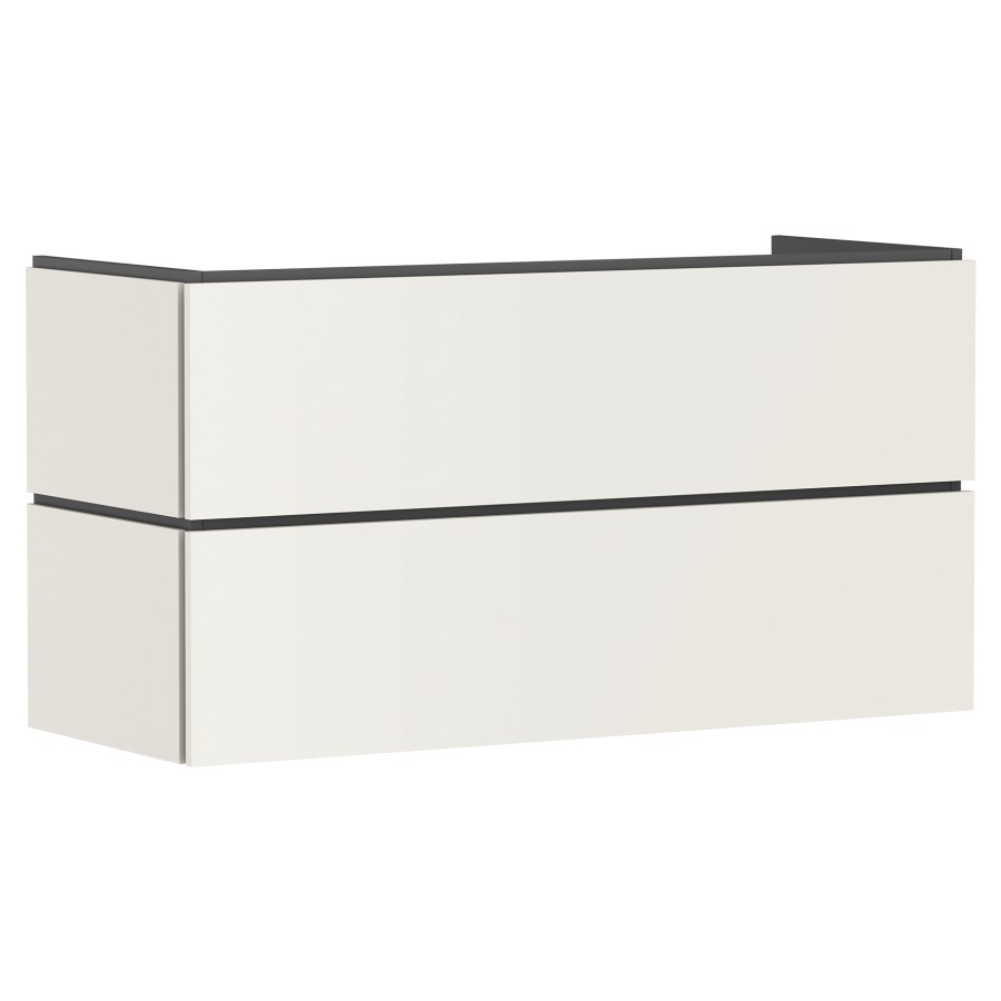 Élément inférieur  Xilesa E
118 x 62 x 47 cm
élément de tiroir, 2&nbsp;tiroirs
avec SoftClose
avec matériel de fixation
sans siphon gain de place 105022
pour lavabo Xelu/Xevolos/Xanuia