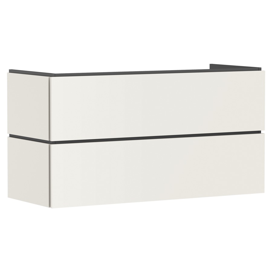 Élément inférieur  Xilesa E
118 x 62 x 47 cm
élément de tiroir, 2&nbsp;tiroirs
avec PushOpen et SoftClose
avec matériel de fixation
sans siphon gain de place 105022
pour lavabo Xelu/Xevolos/Xanuia