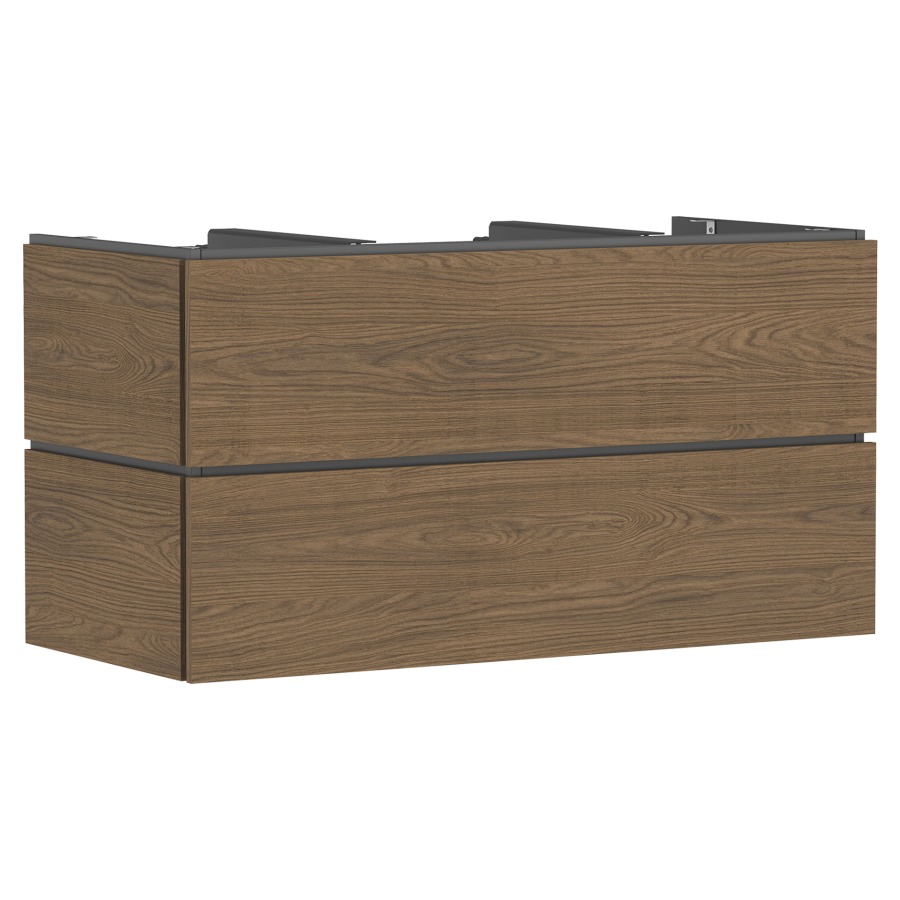 Élément inférieur  Xilesa E
118 x 62 x 55 cm
élément de tiroir, 2&nbsp;tiroirs
avec SoftClose
avec matériel de fixation
sans siphon gain de place 105022
pour lavabo à poser