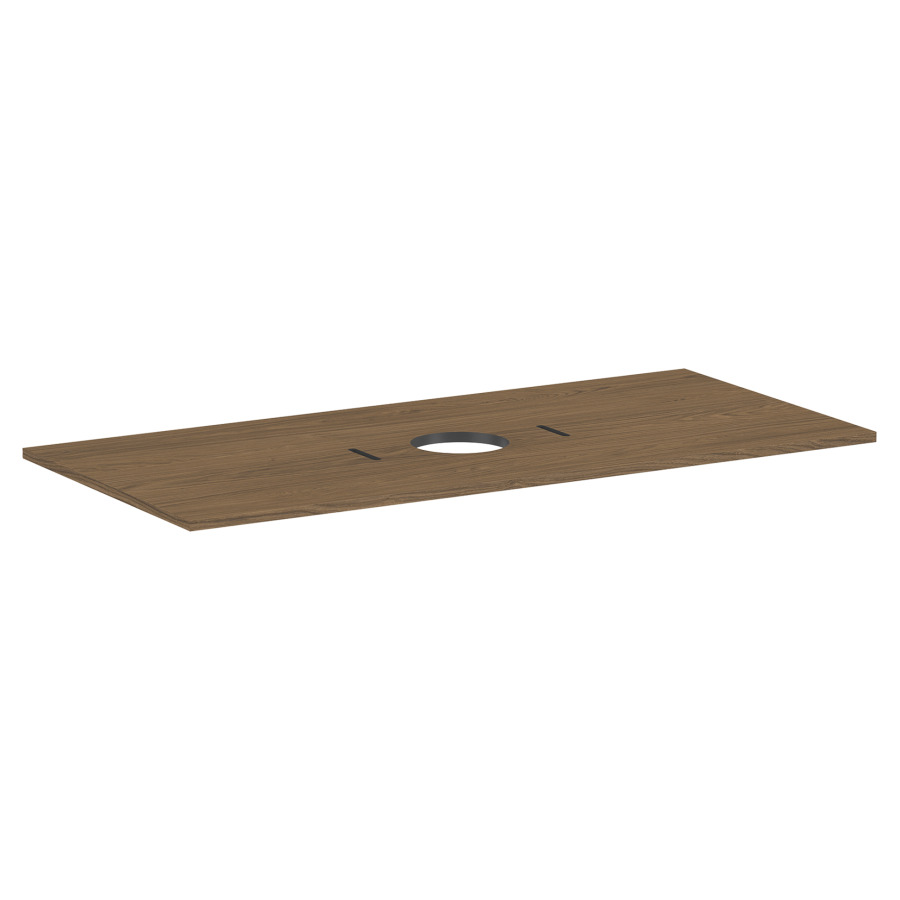 Table de lavabo Xilesa E 
118 x 1.6 x 55 cm
pour lavabo au milieu
montage mural
pour lavabo à poser
Xuniva/Xuniva Evo