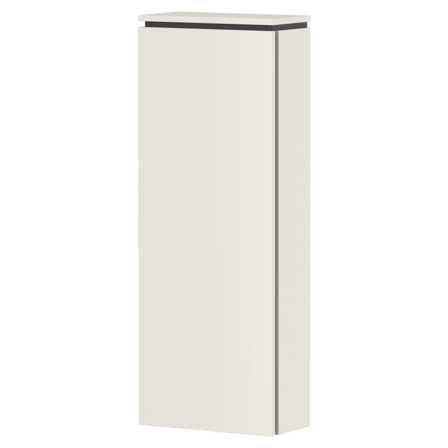 Armoire mi-haute Xilesa E 
40 x 106.5 x 20 cm
armoire de tablette, 1&nbsp;porte
charnière à gauche 
3&nbsp;tablettes en verre, réglable
avec SoftClose
avec matériel de fixation
