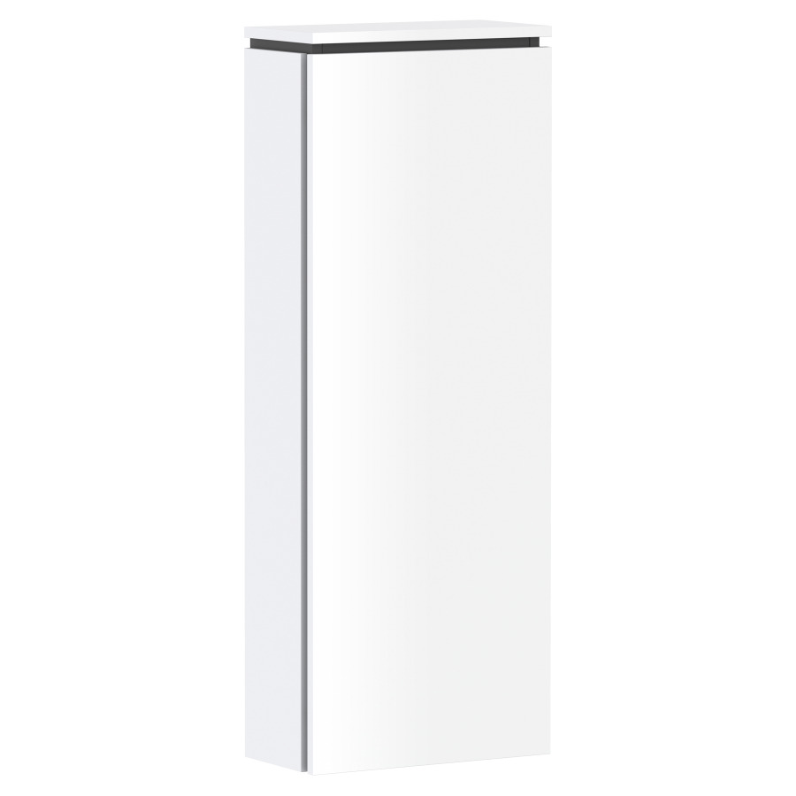 Armoire mi-haute Xilesa E 
40 x 106.5 x 20 cm
armoire de tablette, 1&nbsp;porte
charnière à droite 
3&nbsp;tablettes en verre, réglable
avec SoftClose
avec matériel de fixation