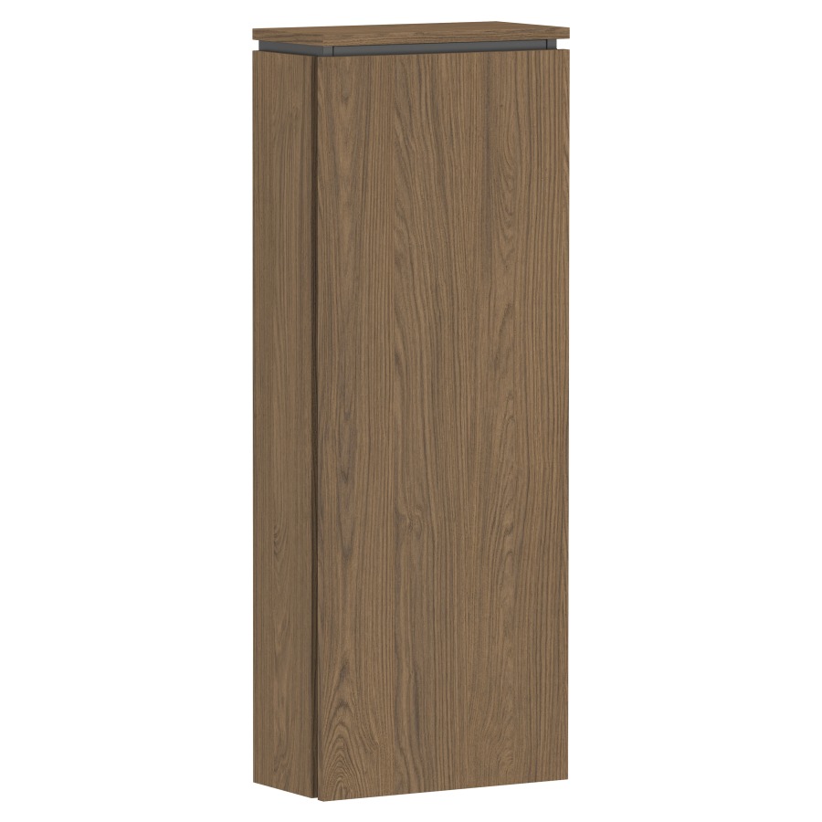 Armoire mi-haute Xilesa E 
40 x 106.5 x 20 cm
armoire de tablette, 1&nbsp;porte
charnière à droite 
3&nbsp;tablettes en verre, réglable
avec SoftClose
avec matériel de fixation
