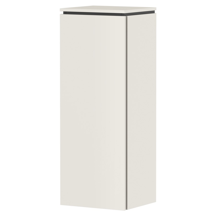 Armoire mi-haute Xilesa E 
40 x 106.5 x 35 cm
armoire de tablette, 1&nbsp;porte
charnière à gauche 
3&nbsp;tablettes en verre, réglable
avec SoftClose
avec matériel de fixation