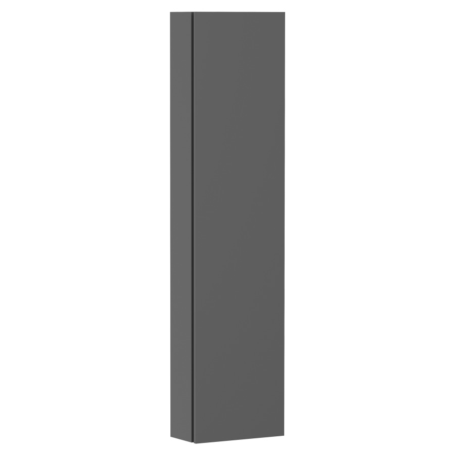 Armoire haute Xilesa E 
40 x 165 x 20 cm
armoire de tablette, 1&nbsp;porte
charnière à droite 
5&nbsp;tablettes en verre, réglable
avec SoftClose
avec matériel de fixation