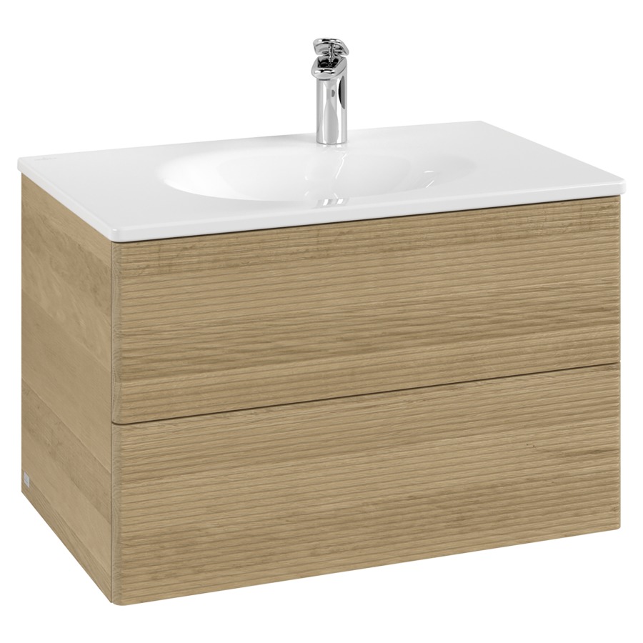 Unterbau Antao
78.8 x 50.4 x 49.3 cm
Schubladenelement, 2 Schubladen
inkl. Raumsparsifon
mit Befestigungsmaterial
für Waschtisch 101040/101041