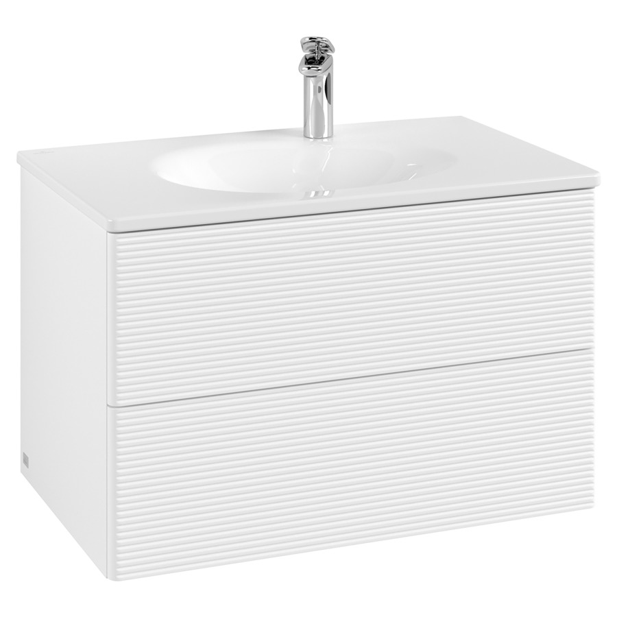 Unterbau Antao
78.8 x 50.4 x 49.3 cm
Schubladenelement, 2 Schubladen
inkl. Raumsparsifon
mit Befestigungsmaterial
für Waschtisch 101040/101041