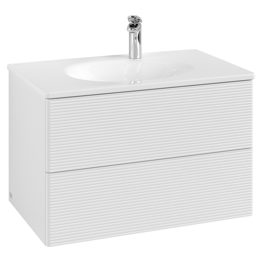 Élément inférieur  Antao
78.8 x 50.4 x 49.3 cm
élément de tiroir, 2&nbsp;tiroirs
avec siphon gain de place
avec matériel de fixation
pour lavabo 101040/101041