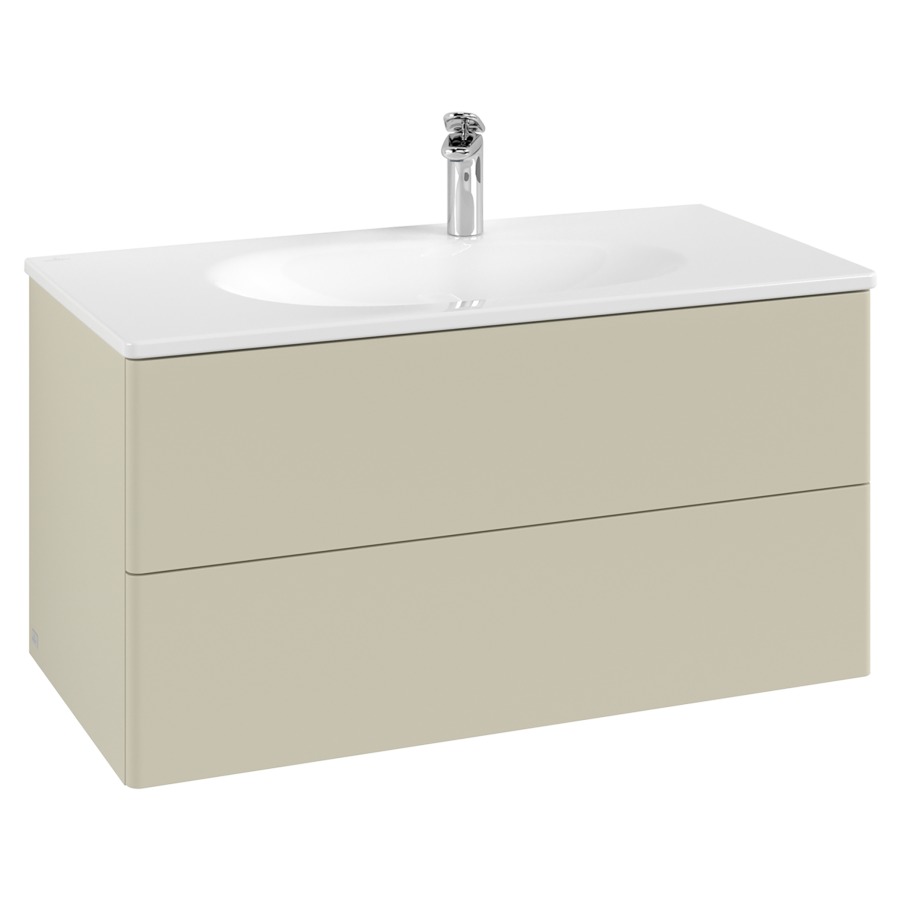 Élément inférieur  Antao
98.8 x 50.4 x 49.3 cm
élément de tiroir, 2&nbsp;tiroirs
avec siphon gain de place
avec matériel de fixation
pour lavabo 101042/101043