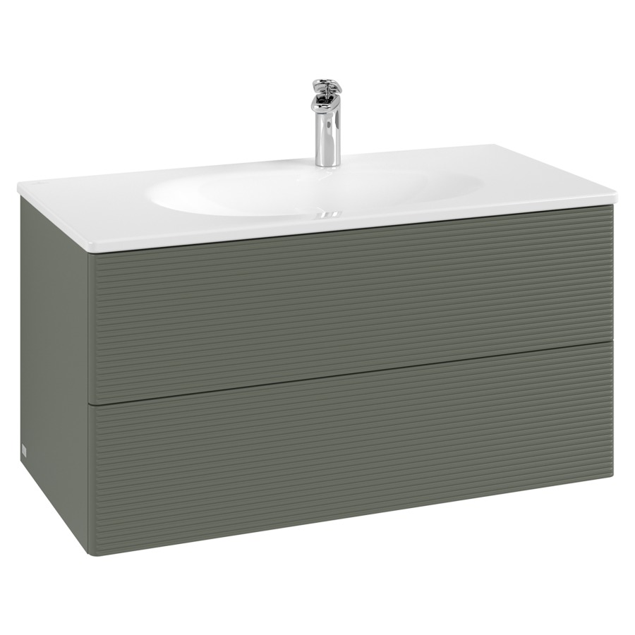 Élément inférieur  Antao
98.8 x 50.4 x 49.3 cm
élément de tiroir, 2&nbsp;tiroirs
avec siphon gain de place
avec matériel de fixation
pour lavabo 101042/101043