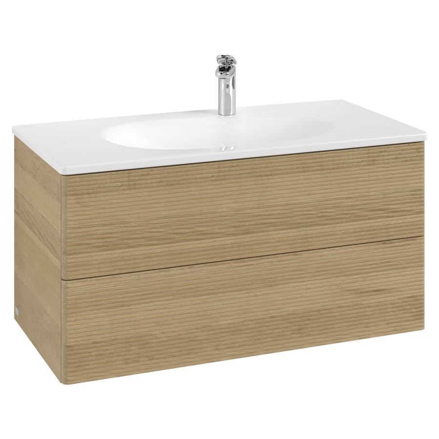 Unterbau Antao
98.8 x 50.4 x 49.3 cm
Schubladenelement, 2 Schubladen
inkl. Raumsparsifon
mit Befestigungsmaterial
für Waschtisch 101042/101043