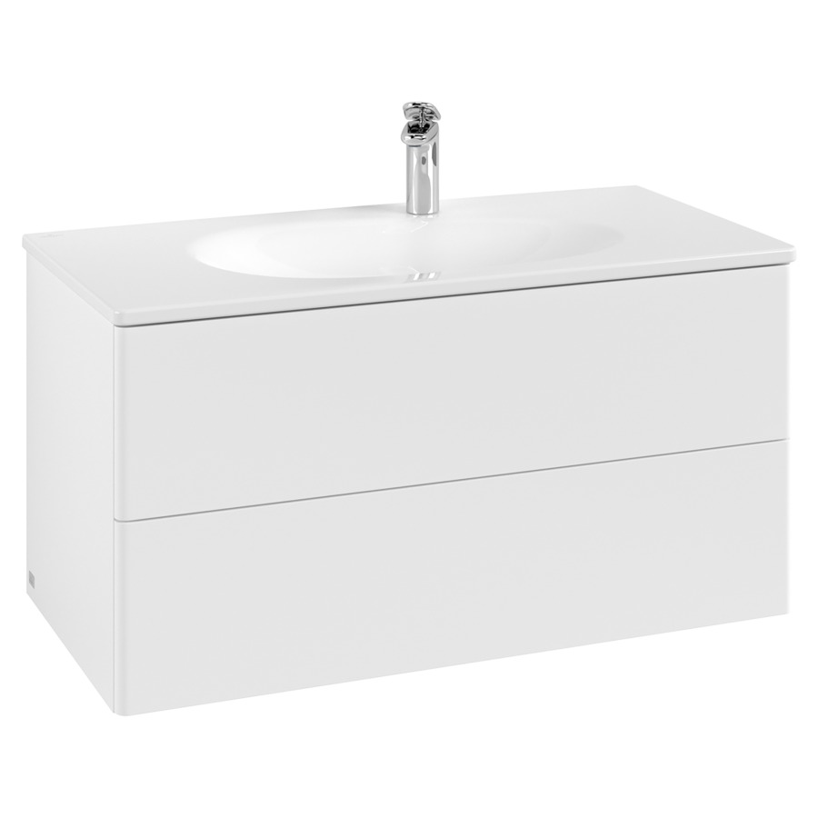 Élément inférieur  Antao
98.8 x 50.4 x 49.3 cm
élément de tiroir, 2&nbsp;tiroirs
avec siphon gain de place
avec matériel de fixation
pour lavabo 101042/101043
