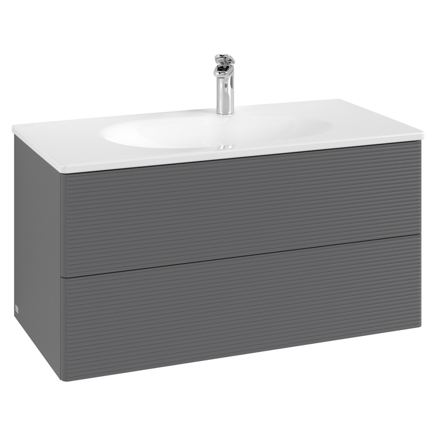 Élément inférieur  Antao
98.8 x 50.4 x 49.3 cm
élément de tiroir, 2&nbsp;tiroirs
avec siphon gain de place
avec matériel de fixation
pour lavabo 101042/101043
