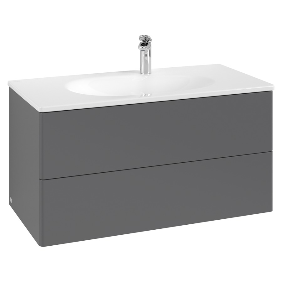 Unterbau Antao
98.8 x 50.4 x 49.3 cm
Schubladenelement, 2 Schubladen
inkl. Raumsparsifon
mit Befestigungsmaterial
für Waschtisch 101042/101043