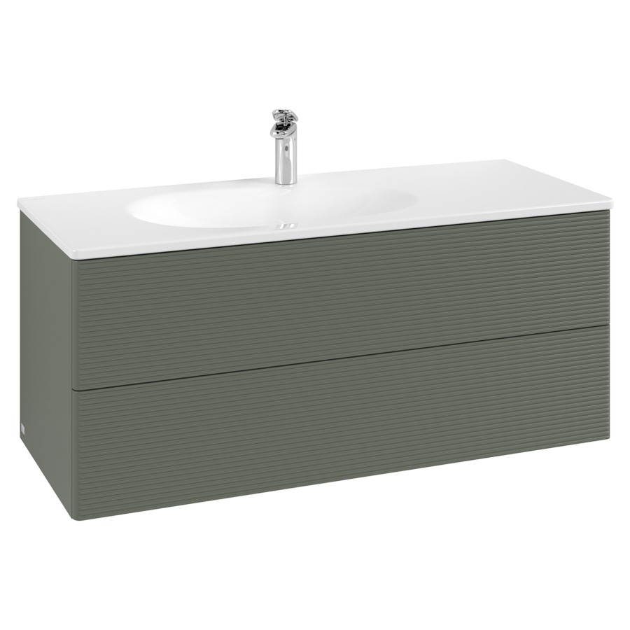 Élément inférieur  Antao
118.8 x 50.4 x 49.3 cm
élément de tiroir, 2&nbsp;tiroirs
avec siphon gain de place
avec matériel de fixation
pour lavabo 101044/101045