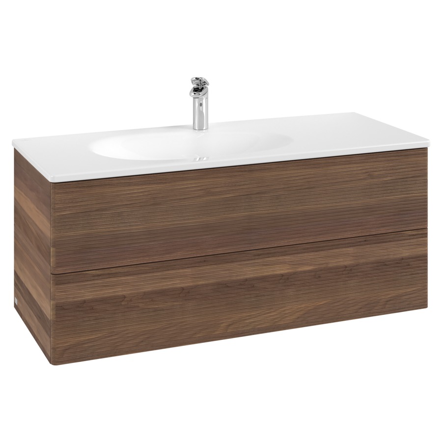 Élément inférieur  Antao
118.8 x 50.4 x 49.3 cm
élément de tiroir, 2&nbsp;tiroirs
avec siphon gain de place
avec matériel de fixation
pour lavabo 101044/101045