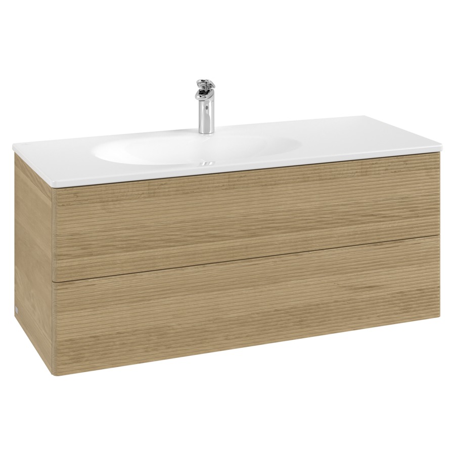 Élément inférieur  Antao
118.8 x 50.4 x 49.3 cm
élément de tiroir, 2&nbsp;tiroirs
avec siphon gain de place
avec matériel de fixation
pour lavabo 101044/101045