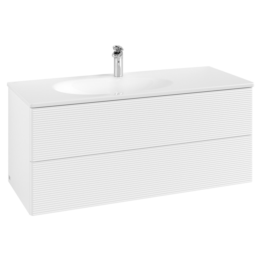 Élément inférieur  Antao
118.8 x 50.4 x 49.3 cm
élément de tiroir, 2&nbsp;tiroirs
avec siphon gain de place
avec matériel de fixation
pour lavabo 101044/101045