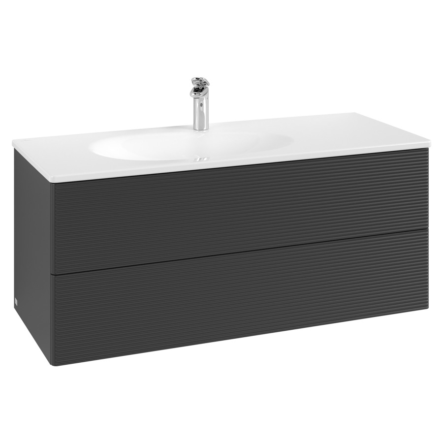 Élément inférieur  Antao
118.8 x 50.4 x 49.3 cm
élément de tiroir, 2&nbsp;tiroirs
avec siphon gain de place
avec matériel de fixation
pour lavabo 101044/101045