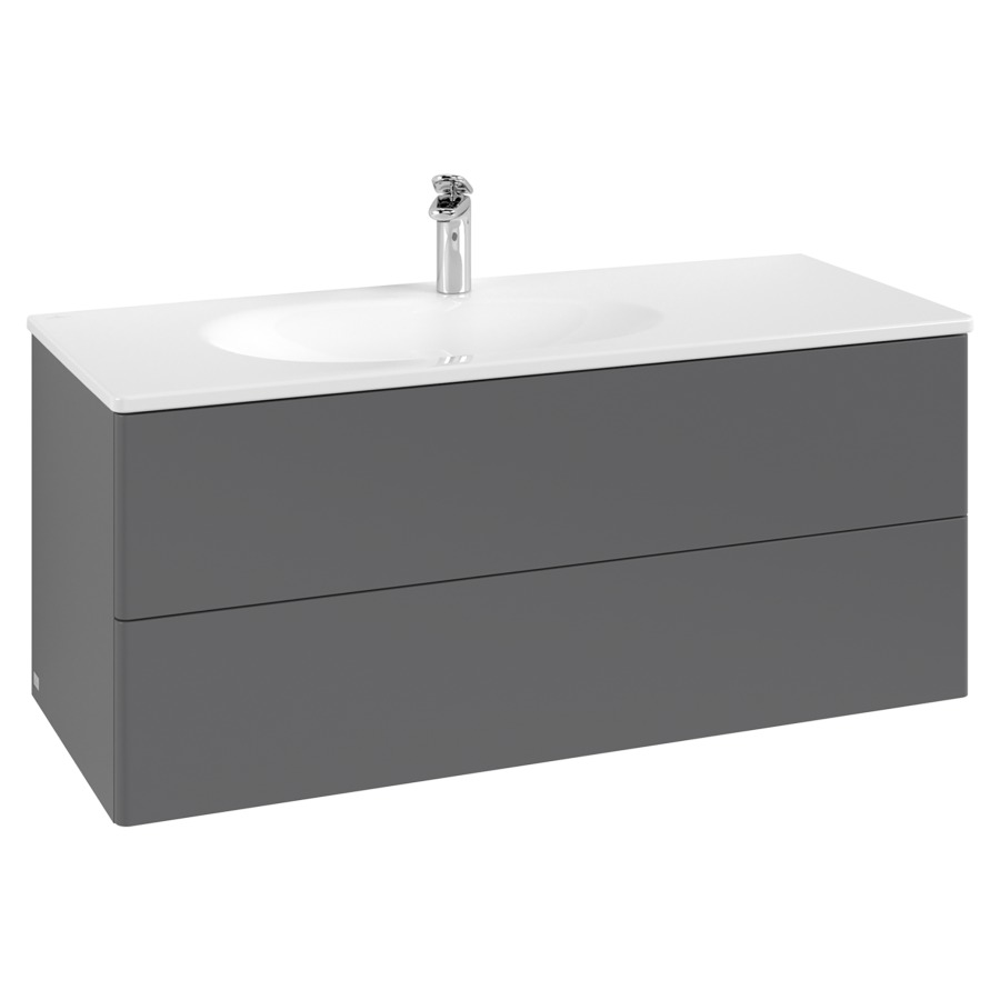Élément inférieur  Antao
118.8 x 50.4 x 49.3 cm
élément de tiroir, 2&nbsp;tiroirs
avec siphon gain de place
avec matériel de fixation
pour lavabo 101044/101045