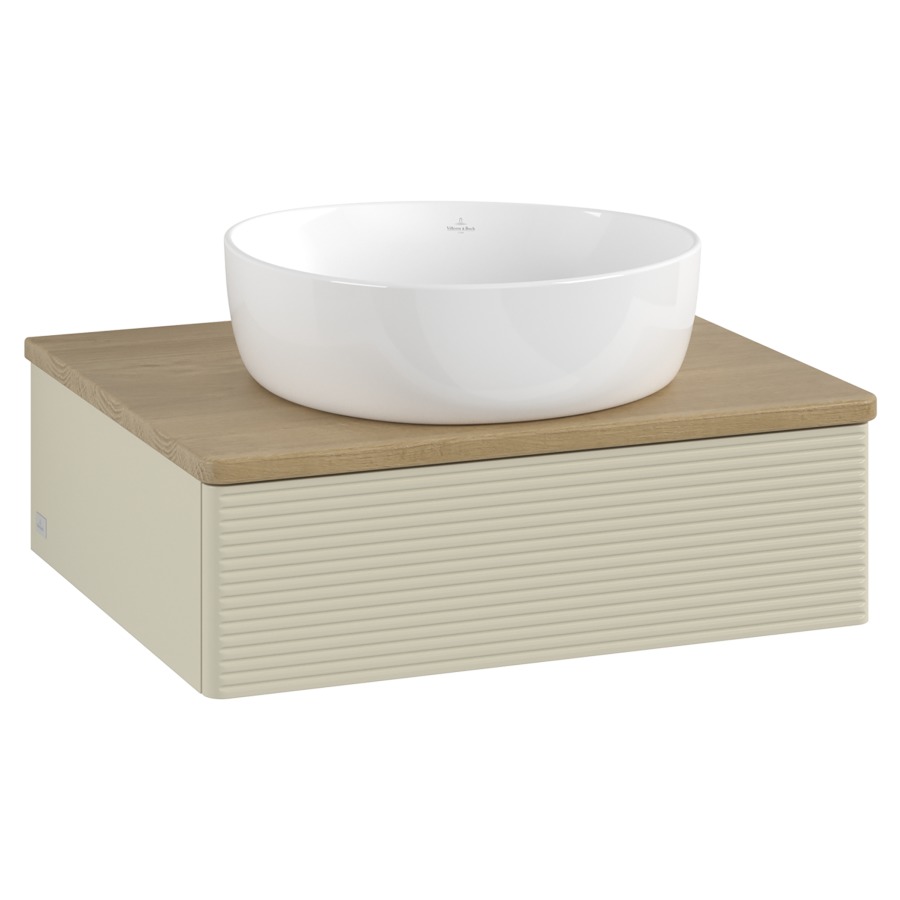 Élément inférieur  Antao
60 x 19 x 50 cm
élément de tiroir, 1&nbsp;tiroir
avec siphon gain de place
avec matériel de fixation
pour 1 lavabo à poser 234171/234172/234173
recouvrement Honey Oak
sans trou pour robinet