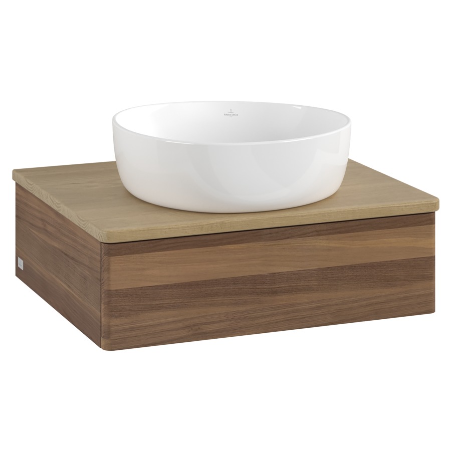 Élément inférieur  Antao
60 x 19 x 50 cm
élément de tiroir, 1&nbsp;tiroir
avec siphon gain de place
avec matériel de fixation
pour 1 lavabo à poser 234171/234172/234173
recouvrement Honey Oak
sans trou pour robinet