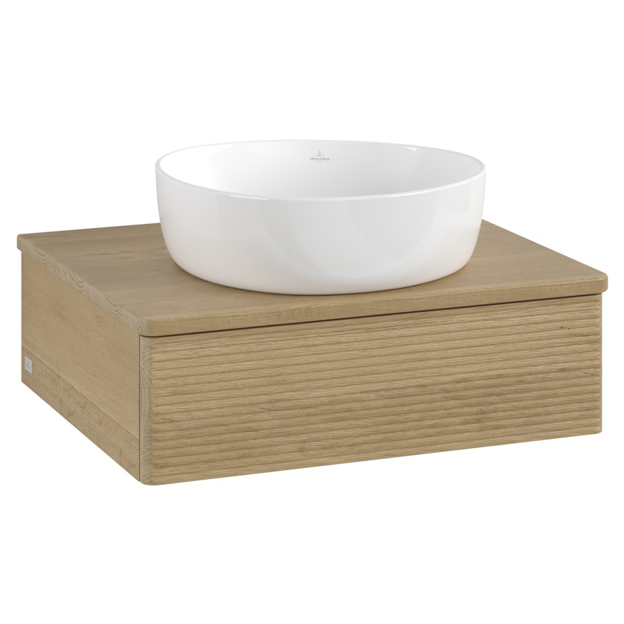 Élément inférieur  Antao
60 x 19 x 50 cm
élément de tiroir, 1&nbsp;tiroir
avec siphon gain de place
avec matériel de fixation
pour 1 lavabo à poser 234171/234172/234173
recouvrement Honey Oak
sans trou pour robinet