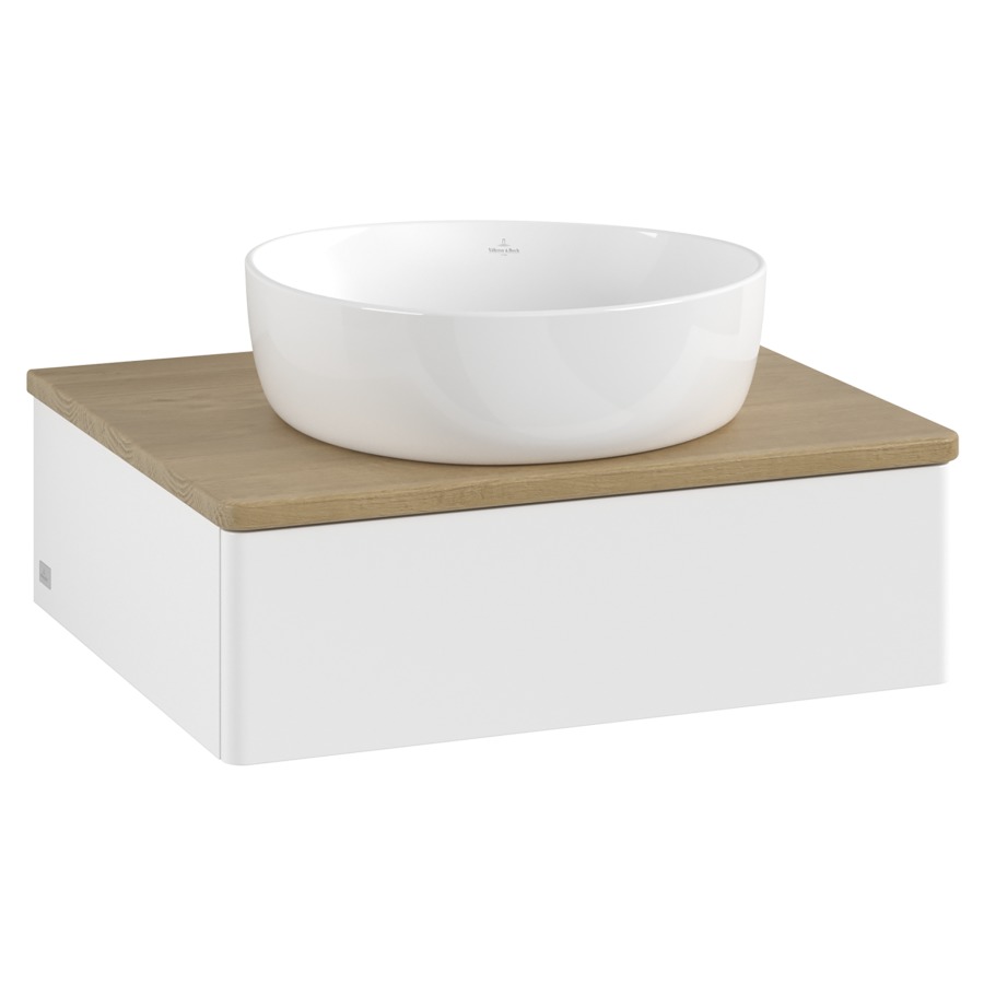 Élément inférieur  Antao
60 x 19 x 50 cm
élément de tiroir, 1&nbsp;tiroir
avec siphon gain de place
avec matériel de fixation
pour 1 lavabo à poser 234171/234172/234173
recouvrement Honey Oak
sans trou pour robinet