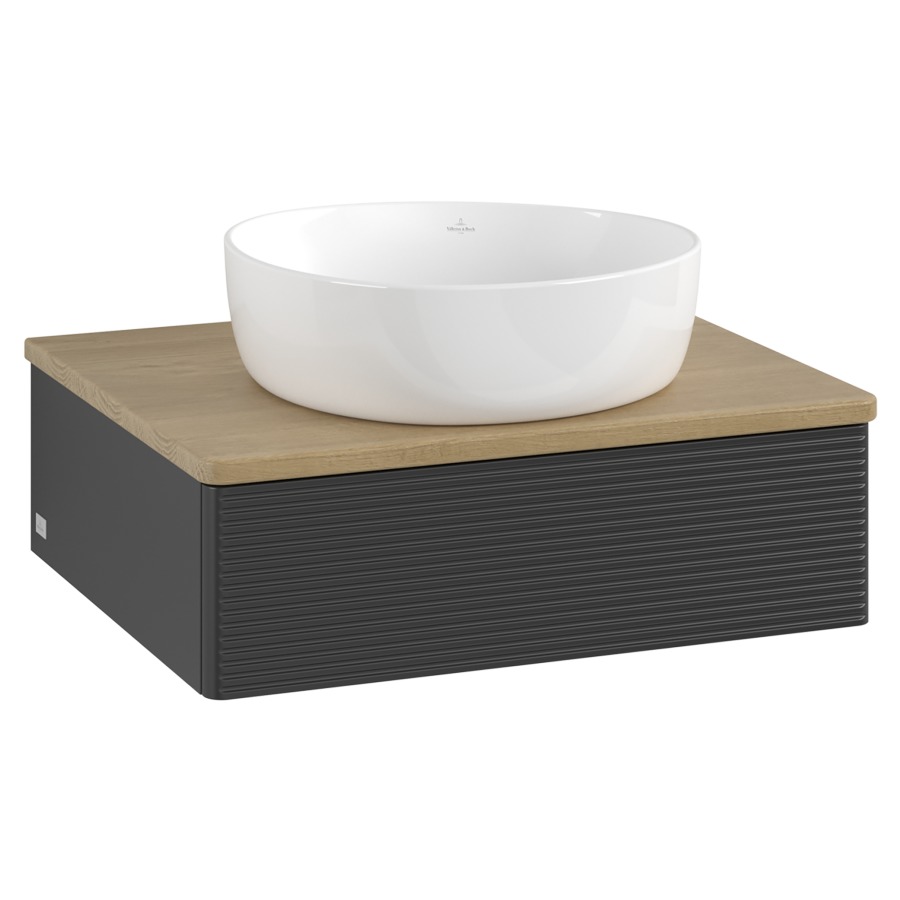 Élément inférieur  Antao
60 x 19 x 50 cm
élément de tiroir, 1&nbsp;tiroir
avec siphon gain de place
avec matériel de fixation
pour 1 lavabo à poser 234171/234172/234173
recouvrement Honey Oak
sans trou pour robinet