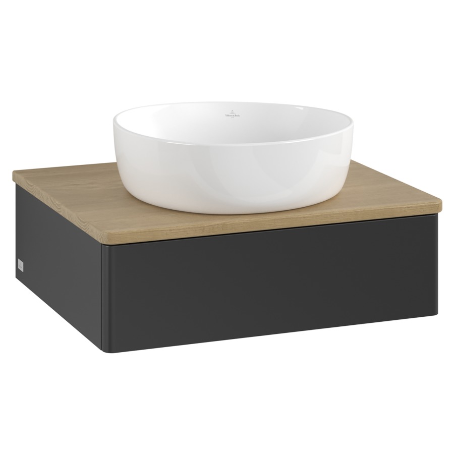 Élément inférieur  Antao
60 x 19 x 50 cm
élément de tiroir, 1&nbsp;tiroir
avec siphon gain de place
avec matériel de fixation
pour 1 lavabo à poser 234171/234172/234173
recouvrement Honey Oak
sans trou pour robinet