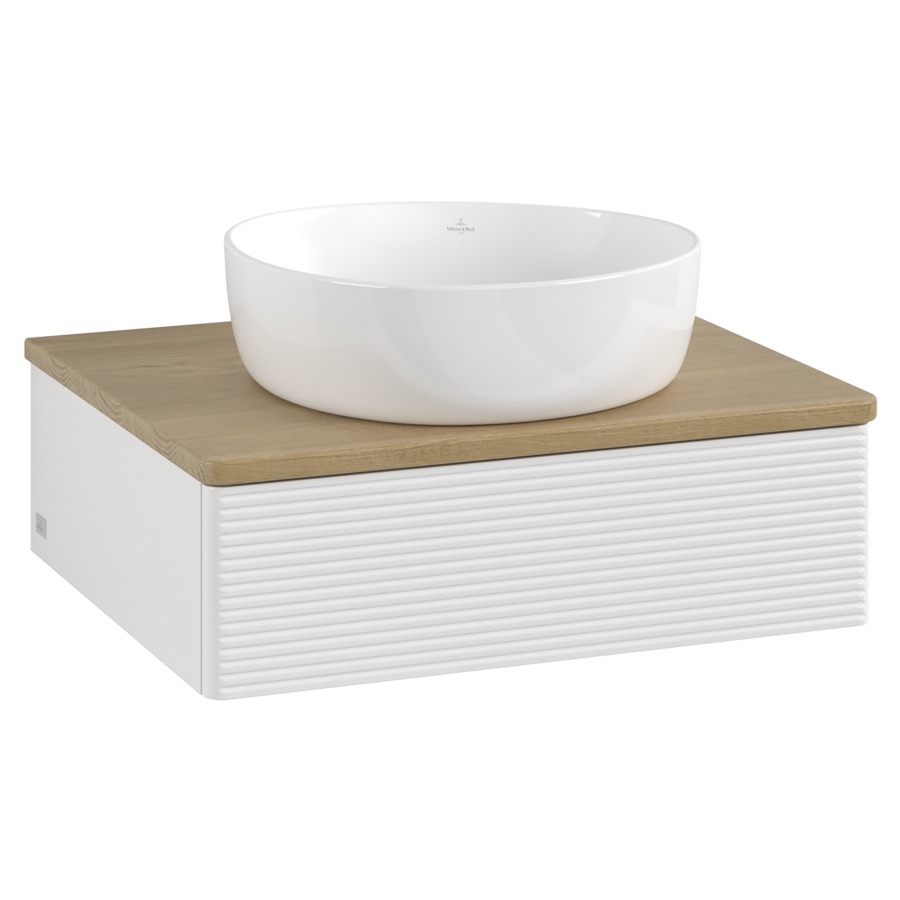 Élément inférieur  Antao
60 x 19 x 50 cm
élément de tiroir, 1&nbsp;tiroir
avec siphon gain de place
avec matériel de fixation
pour 1 lavabo à poser 234171/234172/234173
recouvrement Honey Oak
sans trou pour robinet