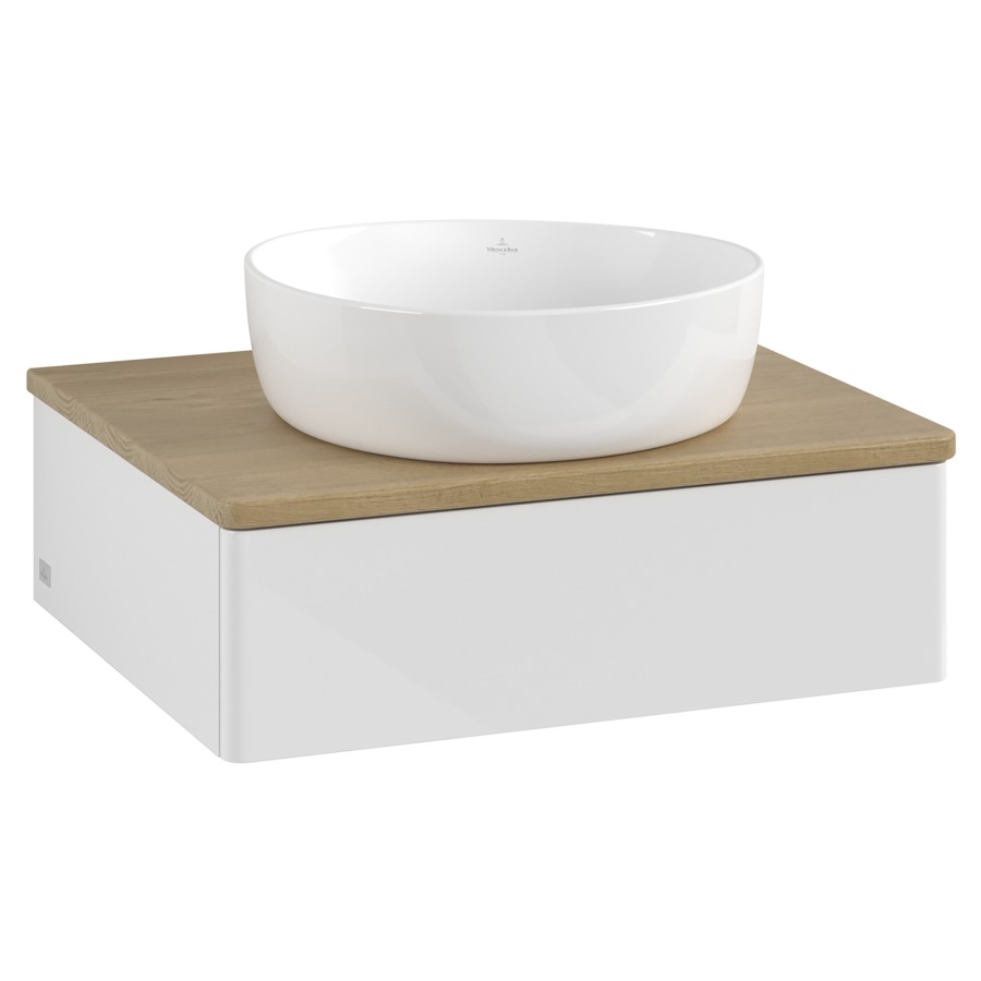 Élément inférieur  Antao
60 x 19 x 50 cm
élément de tiroir, 1&nbsp;tiroir
avec siphon gain de place
avec matériel de fixation
pour 1 lavabo à poser 234171/234172/234173
recouvrement Honey Oak
sans trou pour robinet