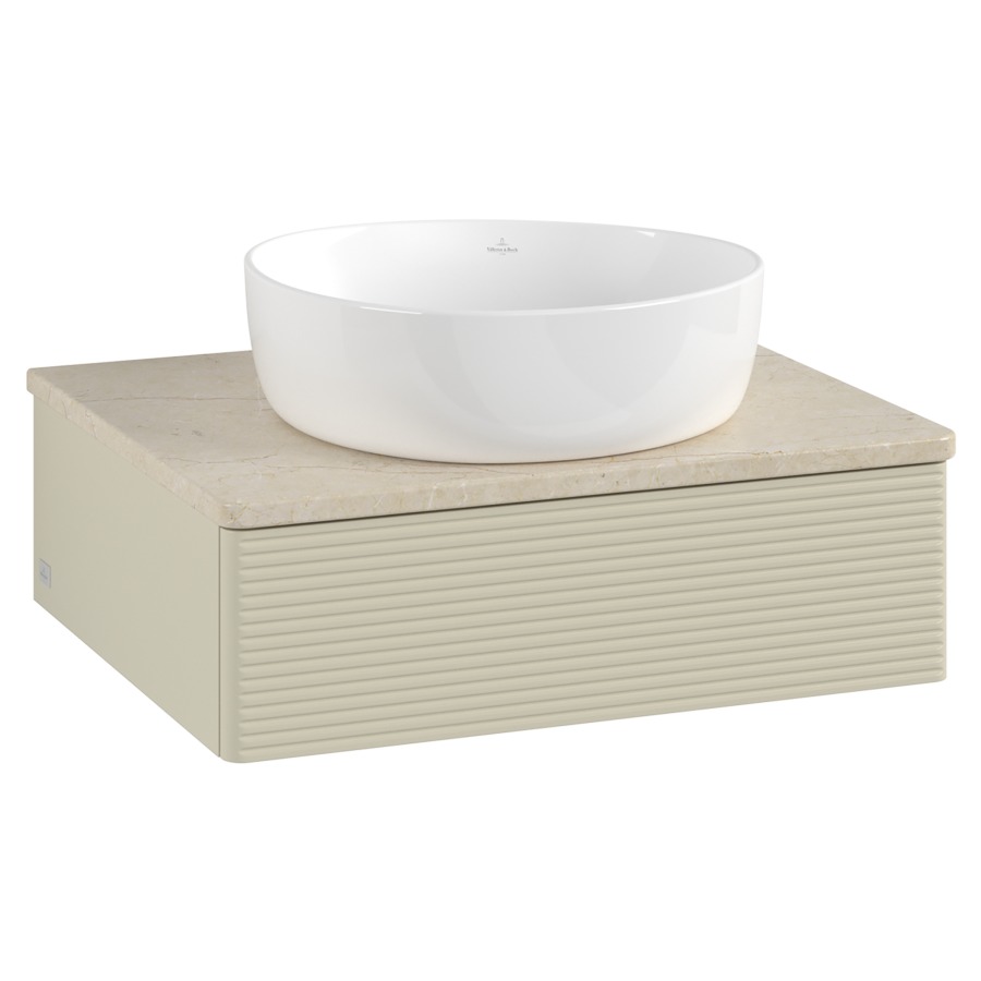 Élément inférieur  Antao
60 x 19 x 50 cm
élément de tiroir, 1&nbsp;tiroir
avec siphon gain de place
avec matériel de fixation
pour 1 lavabo à poser 234171/234172/234173
recouvrement Botticino
sans trou pour robinet