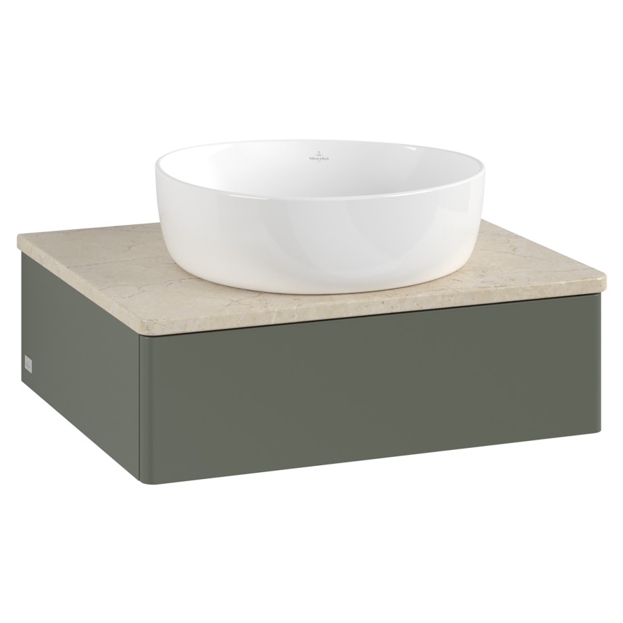 Élément inférieur  Antao
60 x 19 x 50 cm
élément de tiroir, 1&nbsp;tiroir
avec siphon gain de place
avec matériel de fixation
pour 1 lavabo à poser 234171/234172/234173
recouvrement Botticino
sans trou pour robinet
