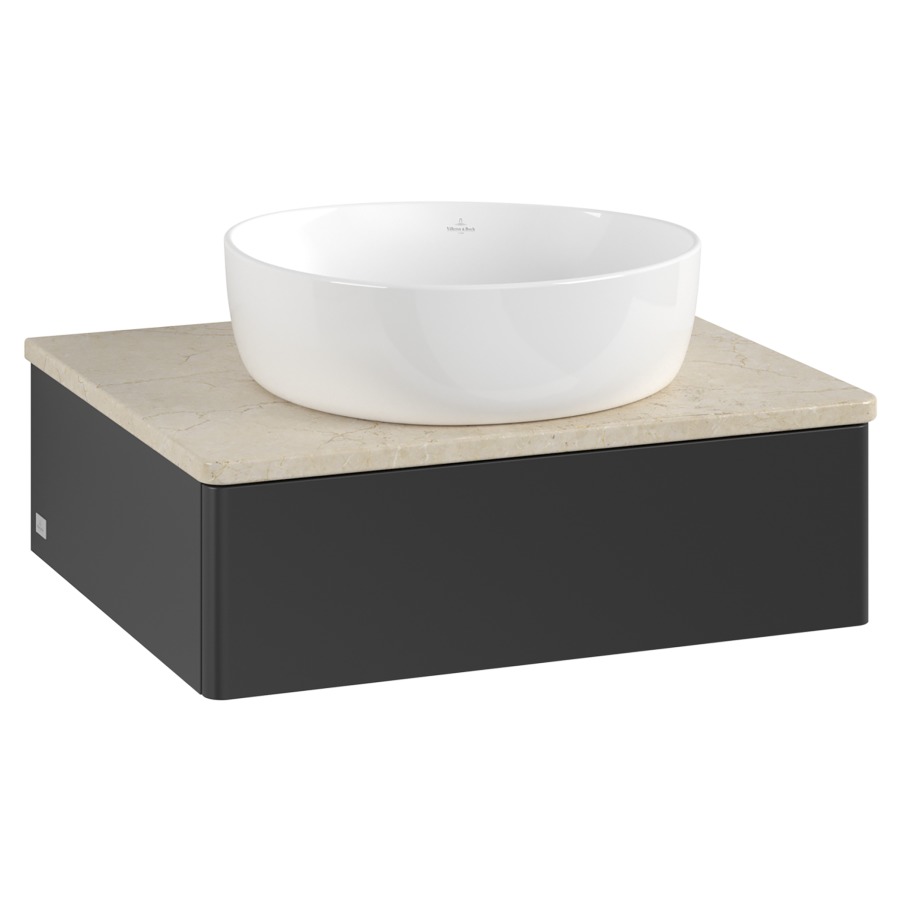 Élément inférieur  Antao
60 x 19 x 50 cm
élément de tiroir, 1&nbsp;tiroir
avec siphon gain de place
avec matériel de fixation
pour 1 lavabo à poser 234171/234172/234173
recouvrement Botticino
sans trou pour robinet