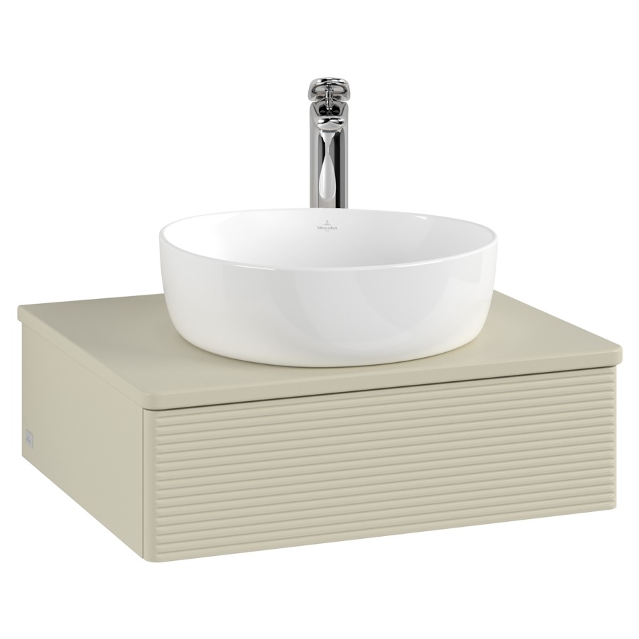 Élément inférieur  Antao
60 x 19 x 50 cm
élément de tiroir, 1&nbsp;tiroir
avec siphon gain de place
avec matériel de fixation
pour 1 lavabo à poser 234171/234182/234184
recouvrement avec 1 trou pour robinet