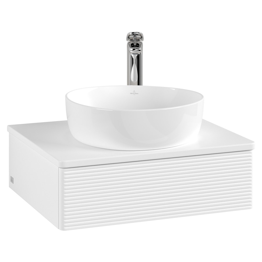 Élément inférieur  Antao
60 x 19 x 50 cm
élément de tiroir, 1&nbsp;tiroir
avec siphon gain de place
avec matériel de fixation
pour 1 lavabo à poser 234171/234182/234184
recouvrement avec 1 trou pour robinet