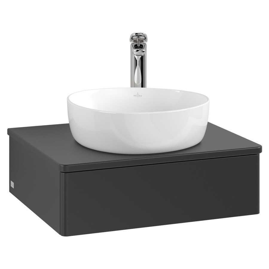 Élément inférieur  Antao
60 x 19 x 50 cm
élément de tiroir, 1&nbsp;tiroir
avec siphon gain de place
avec matériel de fixation
pour 1 lavabo à poser 234171/234182/234184
recouvrement avec 1 trou pour robinet