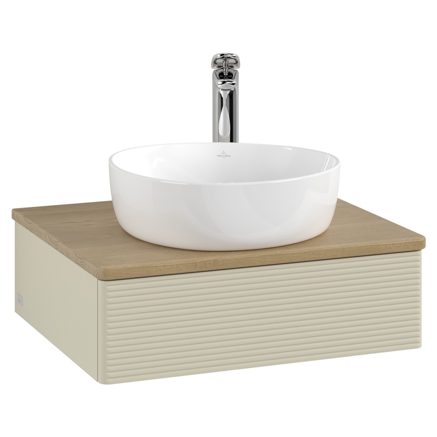 Élément inférieur  Antao
60 x 19 x 50 cm
élément de tiroir, 1&nbsp;tiroir
avec siphon gain de place
avec matériel de fixation
pour 1 lavabo à poser 234171/234182/234184
recouvrement Honey Oak, 1 trou pour robinet