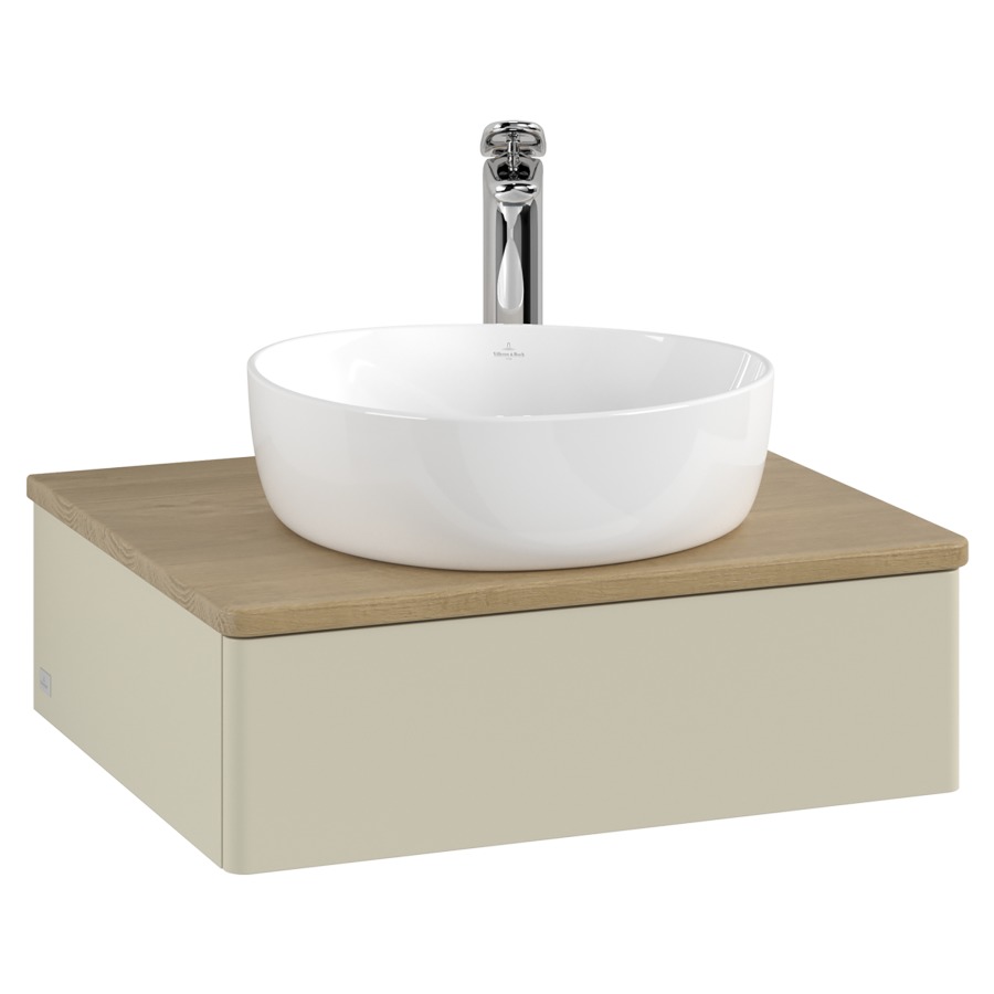 Élément inférieur  Antao
60 x 19 x 50 cm
élément de tiroir, 1&nbsp;tiroir
avec siphon gain de place
avec matériel de fixation
pour 1 lavabo à poser 234171/234182/234184
recouvrement Honey Oak, 1 trou pour robinet