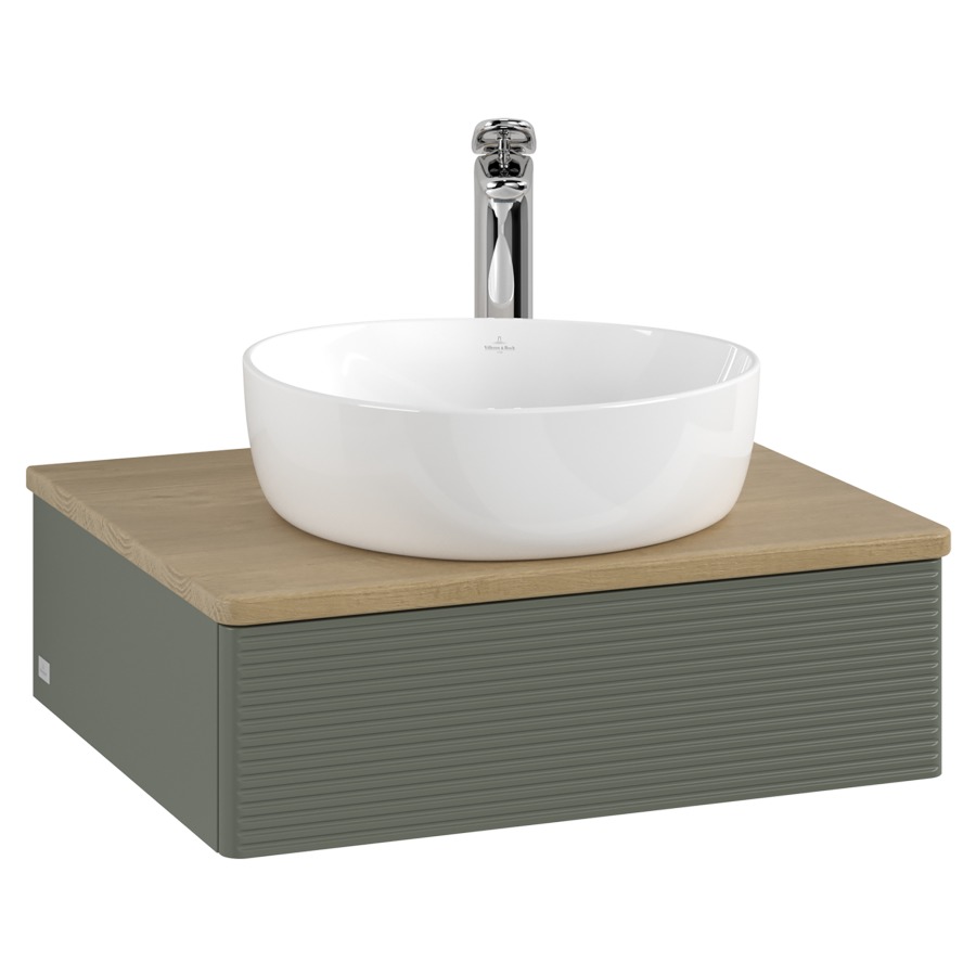 Élément inférieur  Antao
60 x 19 x 50 cm
élément de tiroir, 1&nbsp;tiroir
avec siphon gain de place
avec matériel de fixation
pour 1 lavabo à poser 234171/234182/234184
recouvrement Honey Oak, 1 trou pour robinet