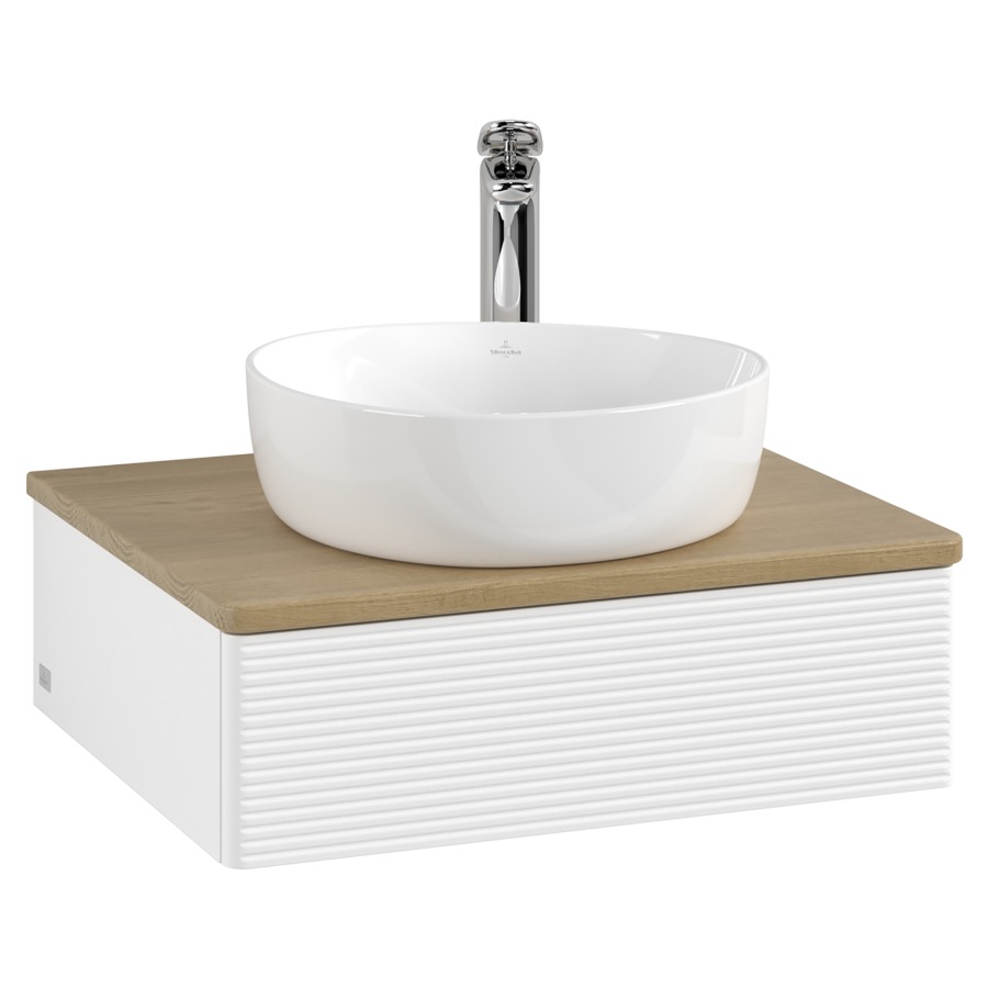 Élément inférieur  Antao
60 x 19 x 50 cm
élément de tiroir, 1&nbsp;tiroir
avec siphon gain de place
avec matériel de fixation
pour 1 lavabo à poser 234171/234182/234184
recouvrement Honey Oak, 1 trou pour robinet