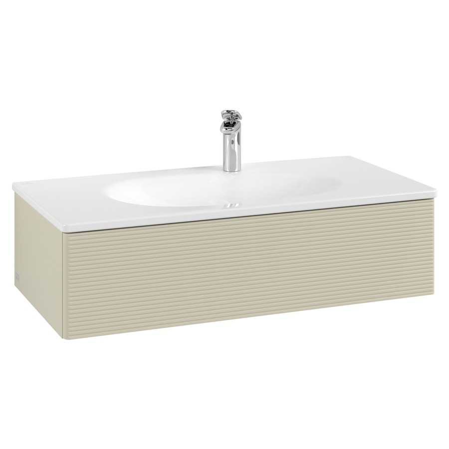 Élément inférieur  Antao
98.8 x 25.6 x 49.3 cm
élément de tiroir, 1&nbsp;tiroir
avec siphon gain de place
avec matériel de fixation
pour lavabo 101040/101041