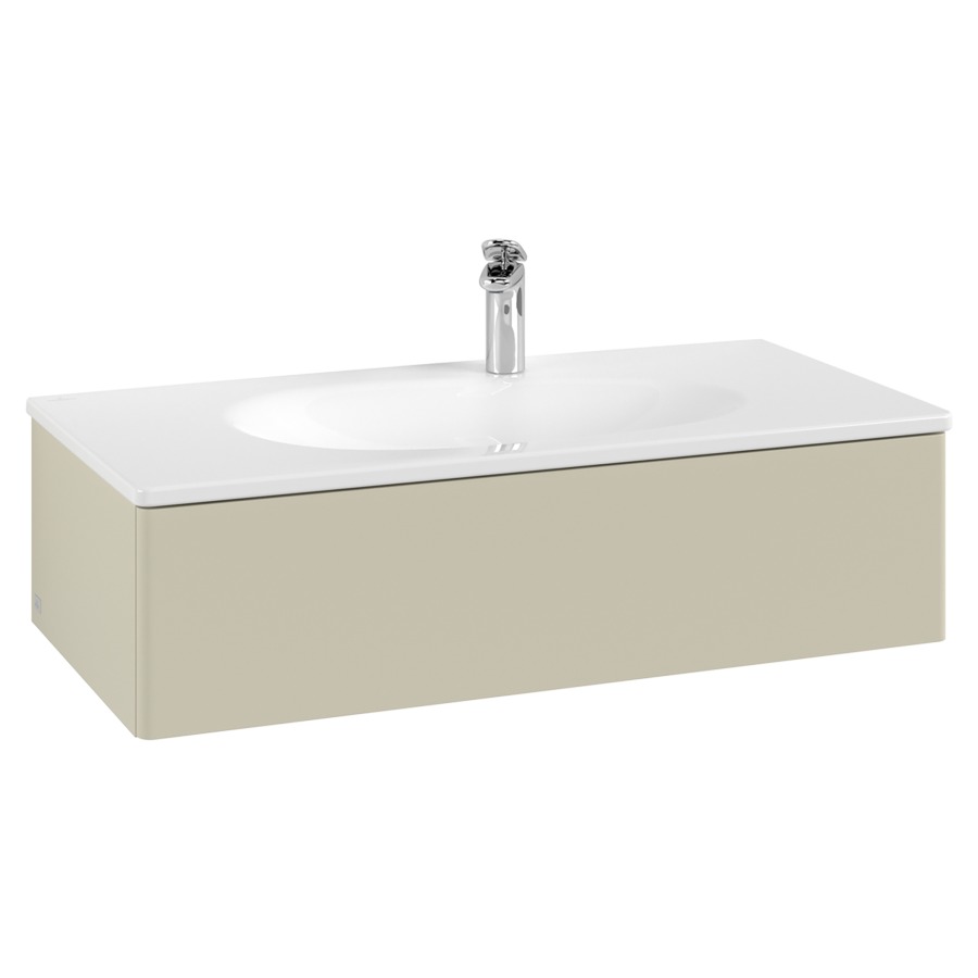 Élément inférieur  Antao
98.8 x 25.6 x 49.3 cm
élément de tiroir, 1&nbsp;tiroir
avec siphon gain de place
avec matériel de fixation
pour lavabo 101040/101041