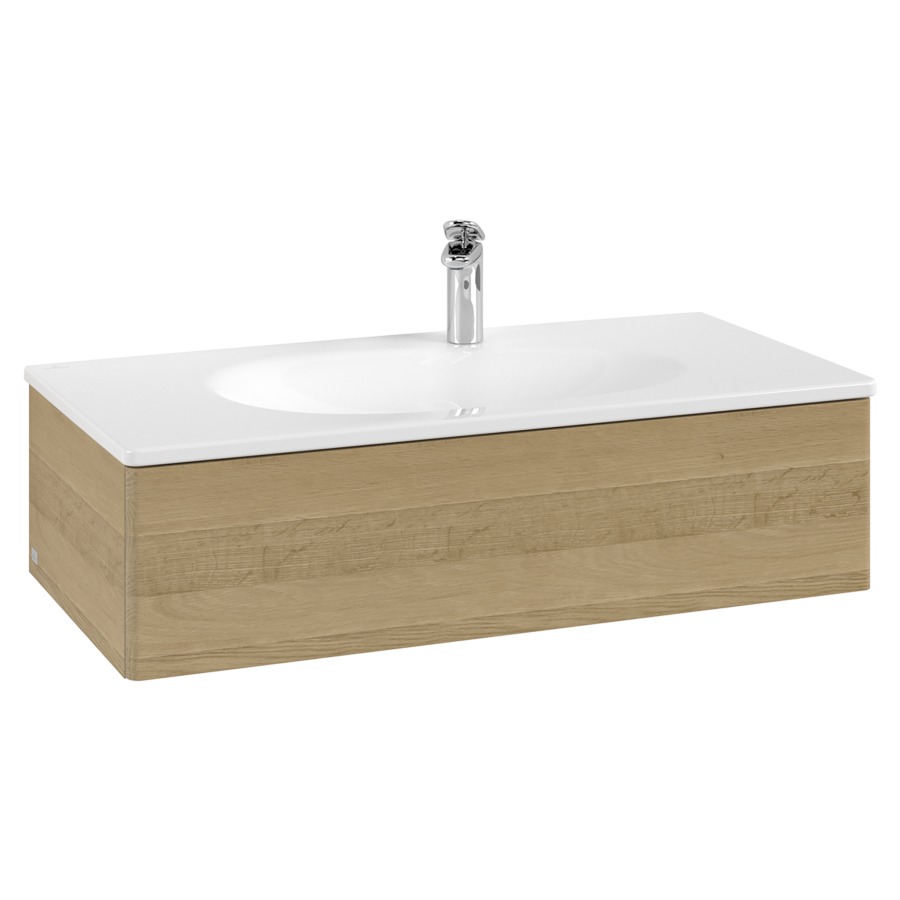 Élément inférieur  Antao
98.8 x 25.6 x 49.3 cm
élément de tiroir, 1&nbsp;tiroir
avec siphon gain de place
avec matériel de fixation
pour lavabo 101040/101041