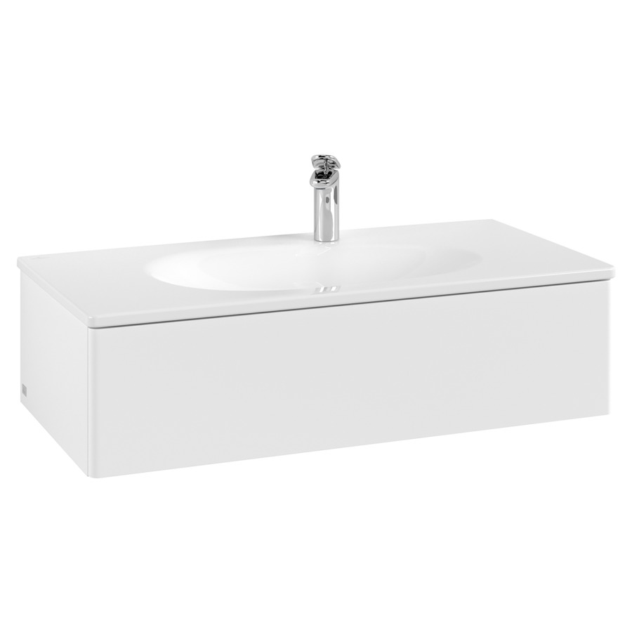 Élément inférieur  Antao
98.8 x 25.6 x 49.3 cm
élément de tiroir, 1&nbsp;tiroir
avec siphon gain de place
avec matériel de fixation
pour lavabo 101040/101041