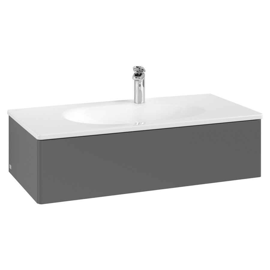 Élément inférieur  Antao
98.8 x 25.6 x 49.3 cm
élément de tiroir, 1&nbsp;tiroir
avec siphon gain de place
avec matériel de fixation
pour lavabo 101040/101041